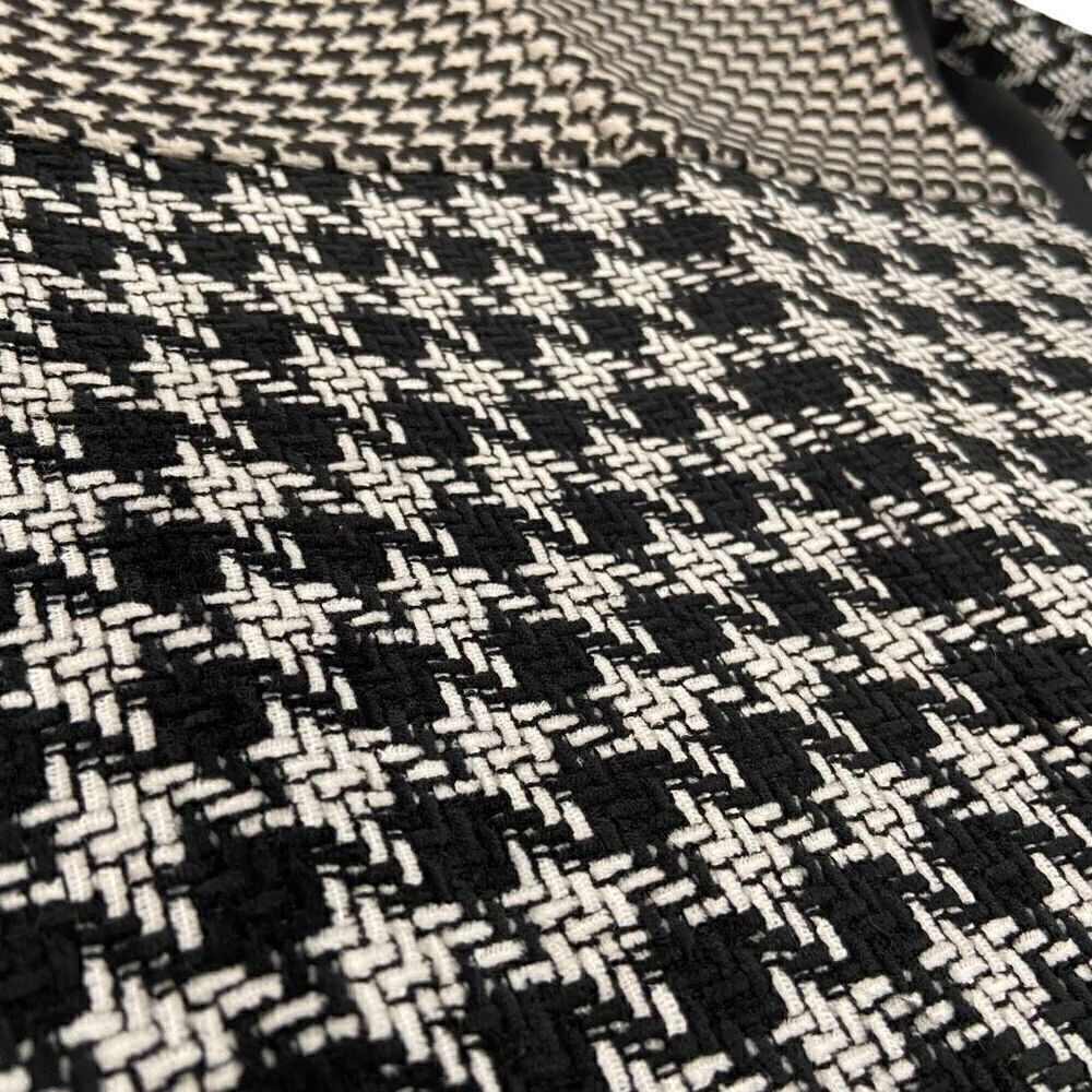 CHICO’S Houndstooth Lined Jacket (Sz 1) - Picture 4 of 10